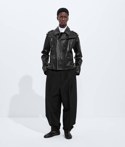 Men's Mohair And Wool Pants in Double black Bottega Veneta Portugal EN - Image 1
