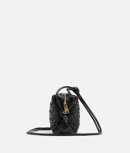 Ela's Mini Loop Camera Bag em Black Bottega Veneta Brasil PT - Image 3