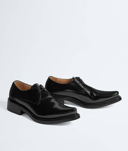 Women's Glaston Lace-Up Shoe in Black Bottega Veneta Cyprus EN - Image 3