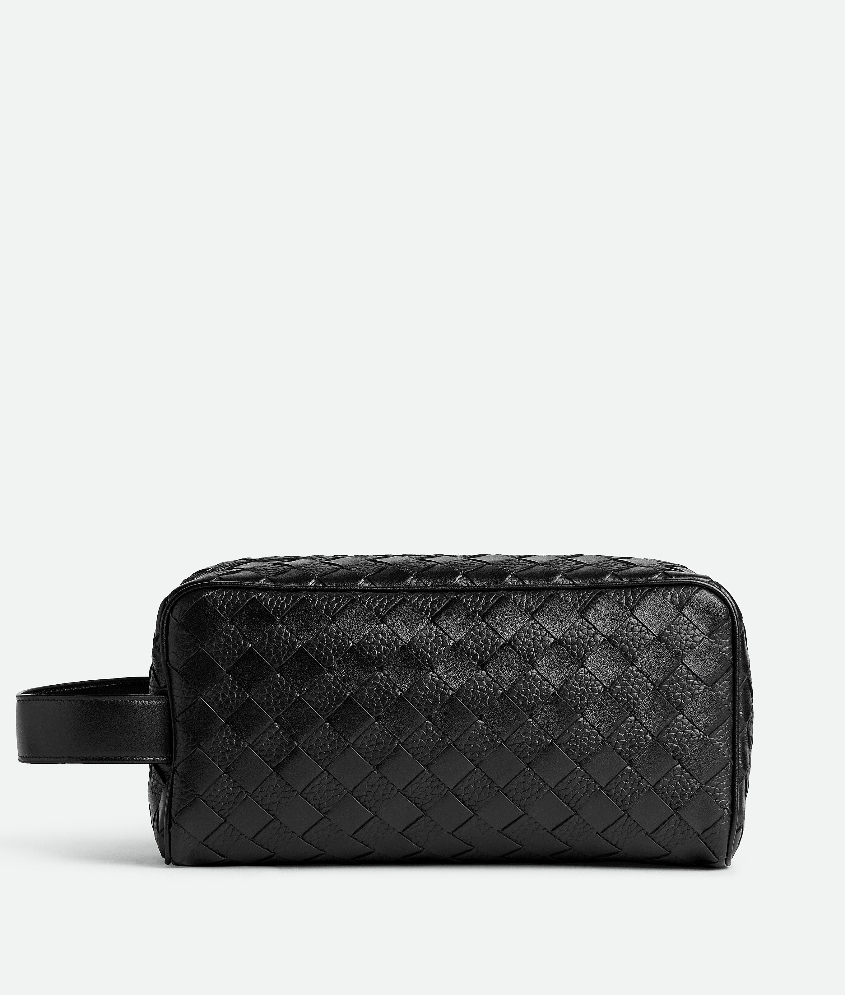 Bottega Veneta Intrecciato Travel Pouch - Black - Man