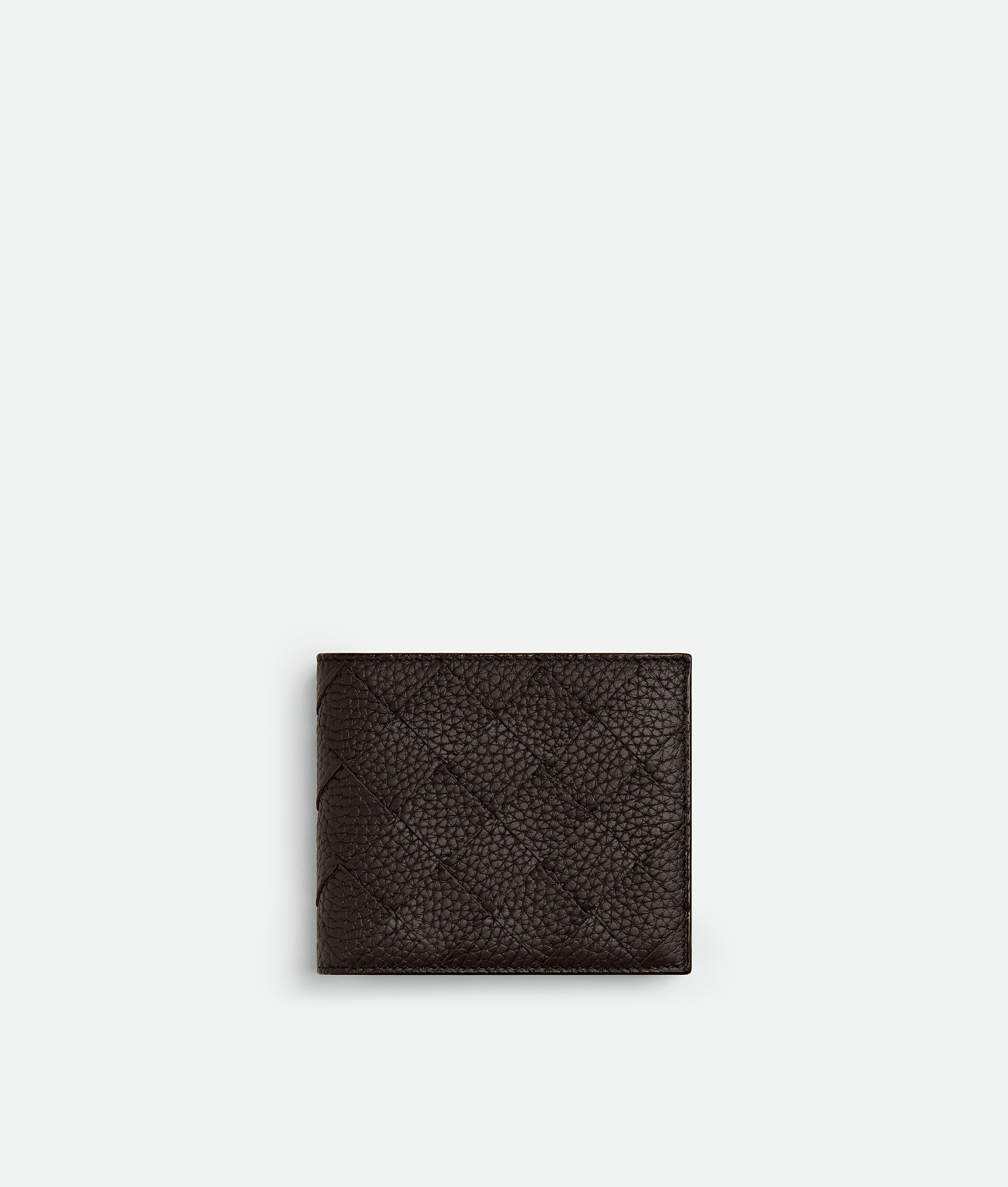Bottega Veneta Brown Intrecciato Bi-Fold Wallet With Coin Purse - Man - U