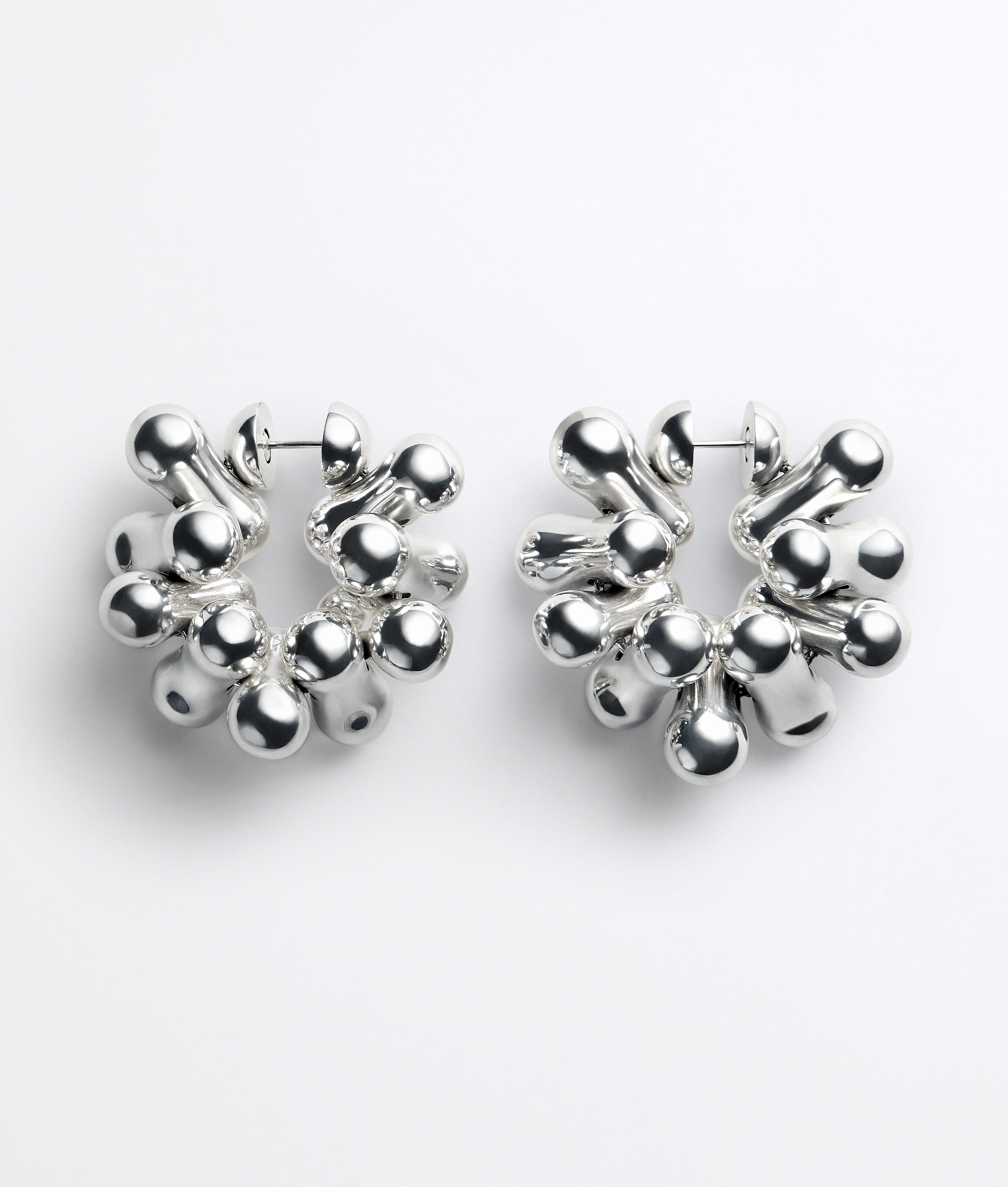 Women's Blown Earrings in Silver Bottega Veneta Luxembourg EN - Image 1
