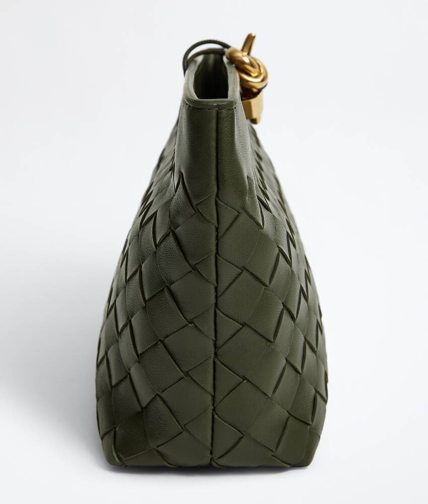 Ela's Pouch Boat Andiamo em Bark green Bottega Veneta Brasil PT - Image 3