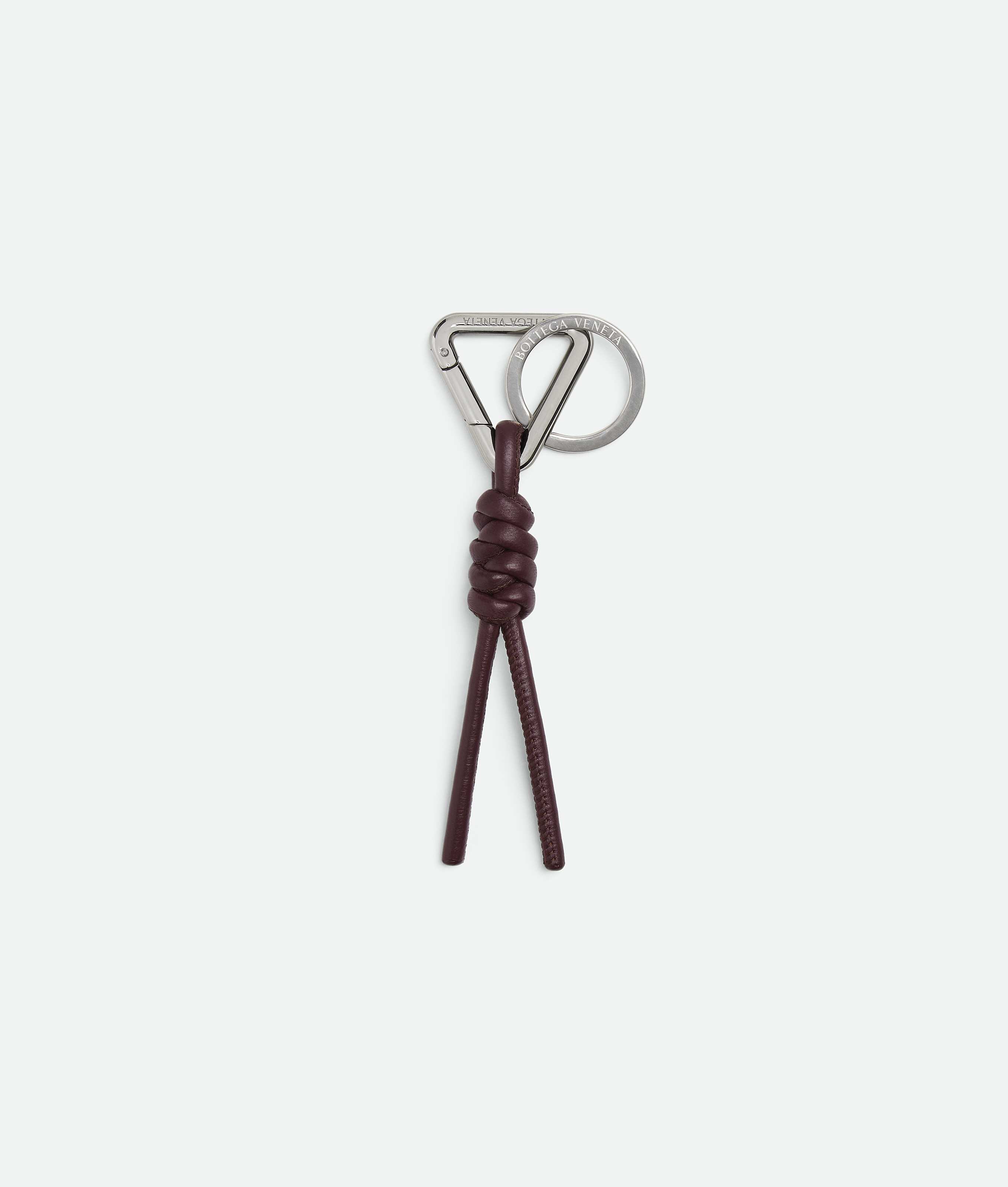 Bottega Veneta Triangle Key Ring - Bordeaux - Man -