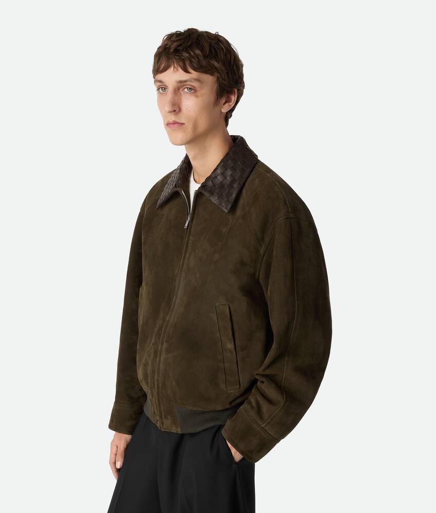 Display a large version of the product image 2 - Suede Leather Blouson