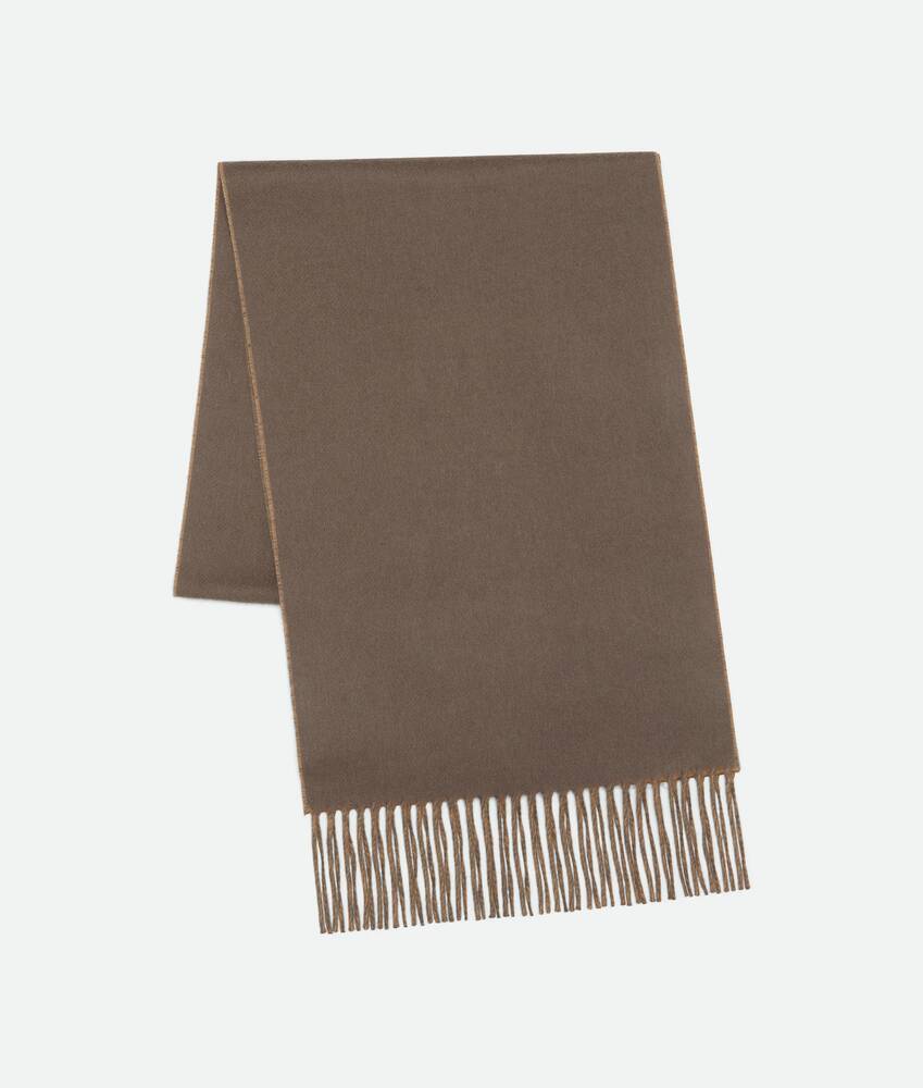 Men's Bi-Color Cashmere Scarf in Black/beige Bottega Veneta Romania EN - Image 3