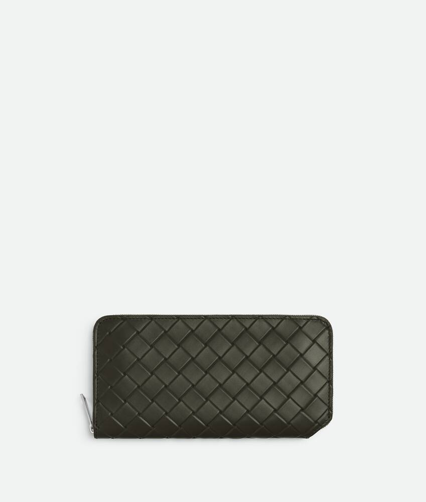 Display a large version of the product image 1 - Intrecciato Stamp Zip Around Wallet