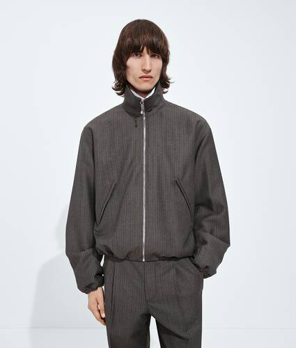 Men's Wool And Mohair Blouson in Desert/gray melange Bottega Veneta Bulgaria EN - Image 1