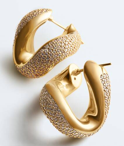 Women's Prisma Chain Earrings in White Bottega Veneta Bulgaria EN - Image 4