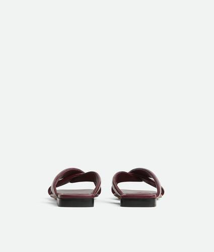Women's Riva Flat Mule in Barolo Bottega Veneta Norway EN - Image 4