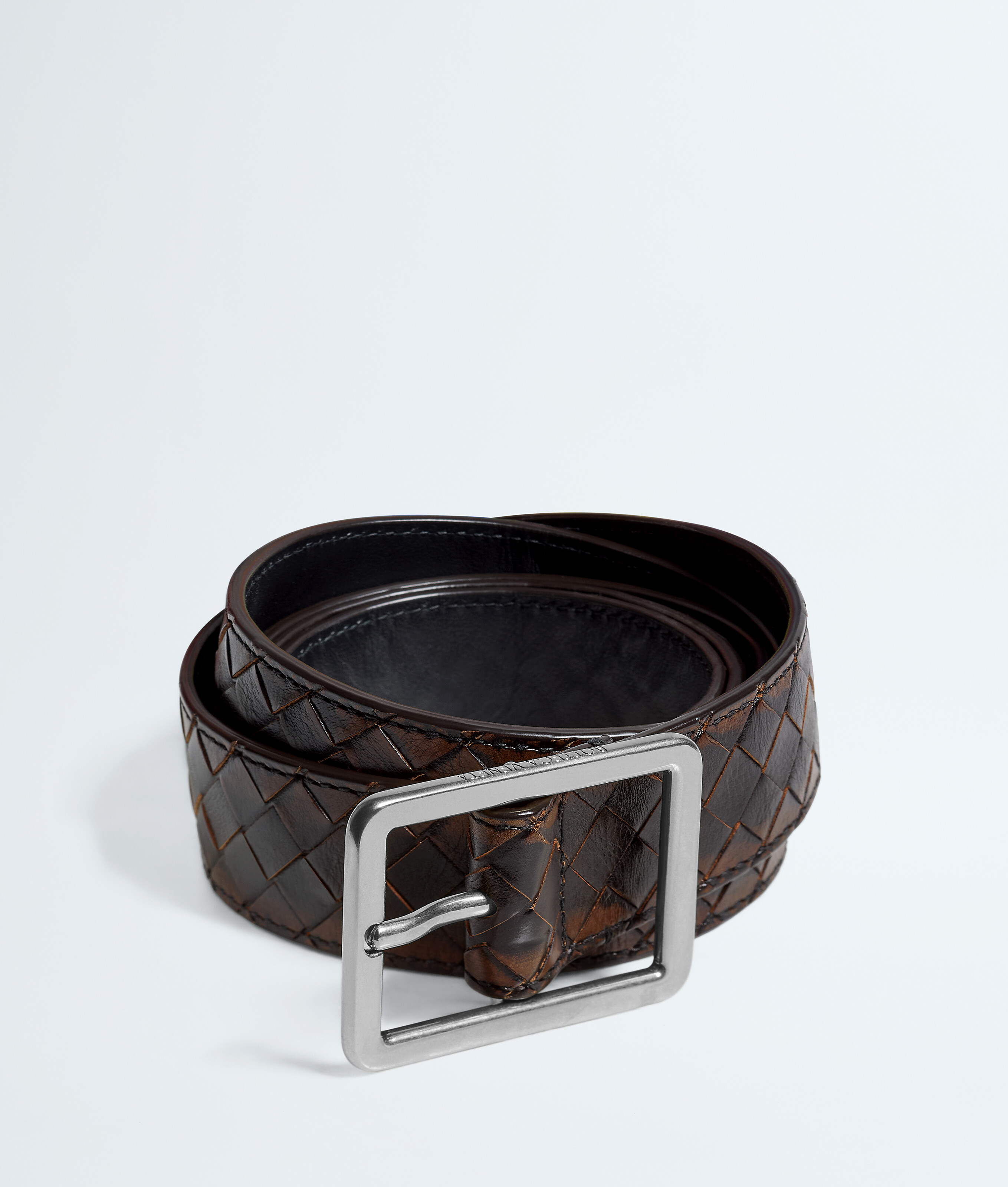 Men's Tile Belt in Black/brown Bottega Veneta Luxembourg EN - Image 1