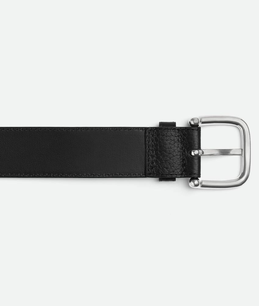Men's Intrecciato Taurillon Belt in Black Bottega Veneta United States EN - Image 5