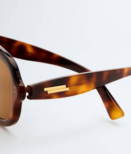 Occhiali da sole aviator Sophia Ribbon in Havana/brown Bottega Veneta Italia IT - Image 4
