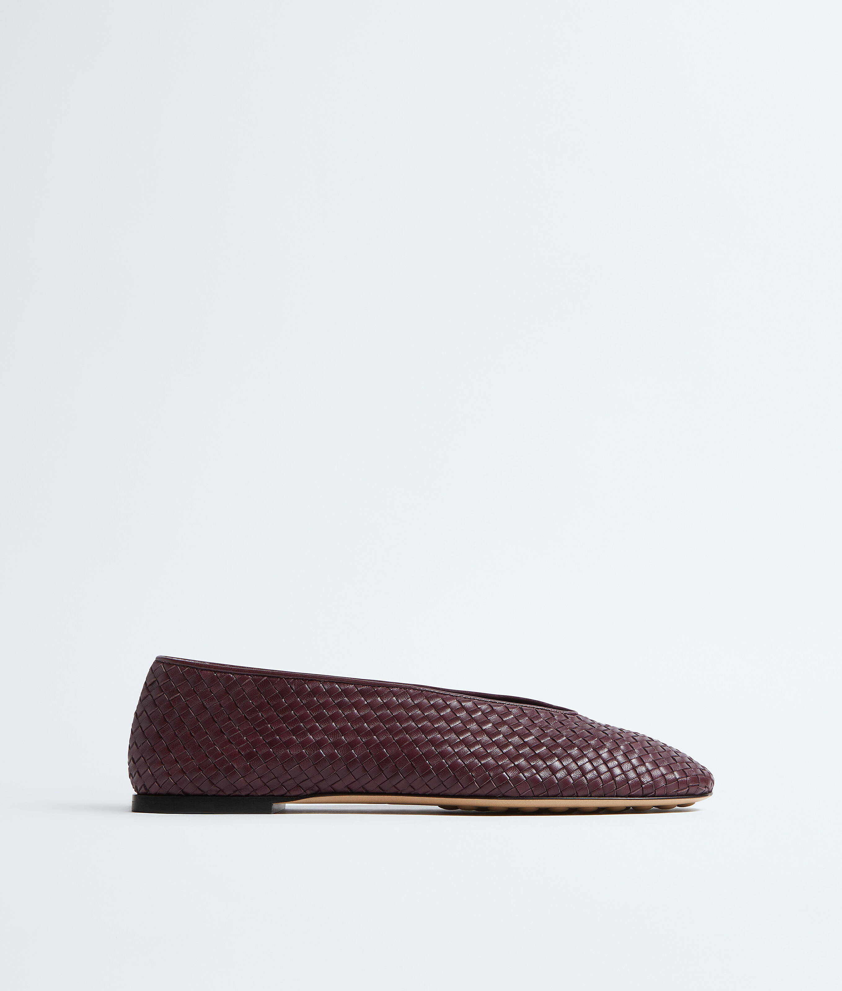 Bottega Veneta Brown Rosa Ballerina Flats In Multi