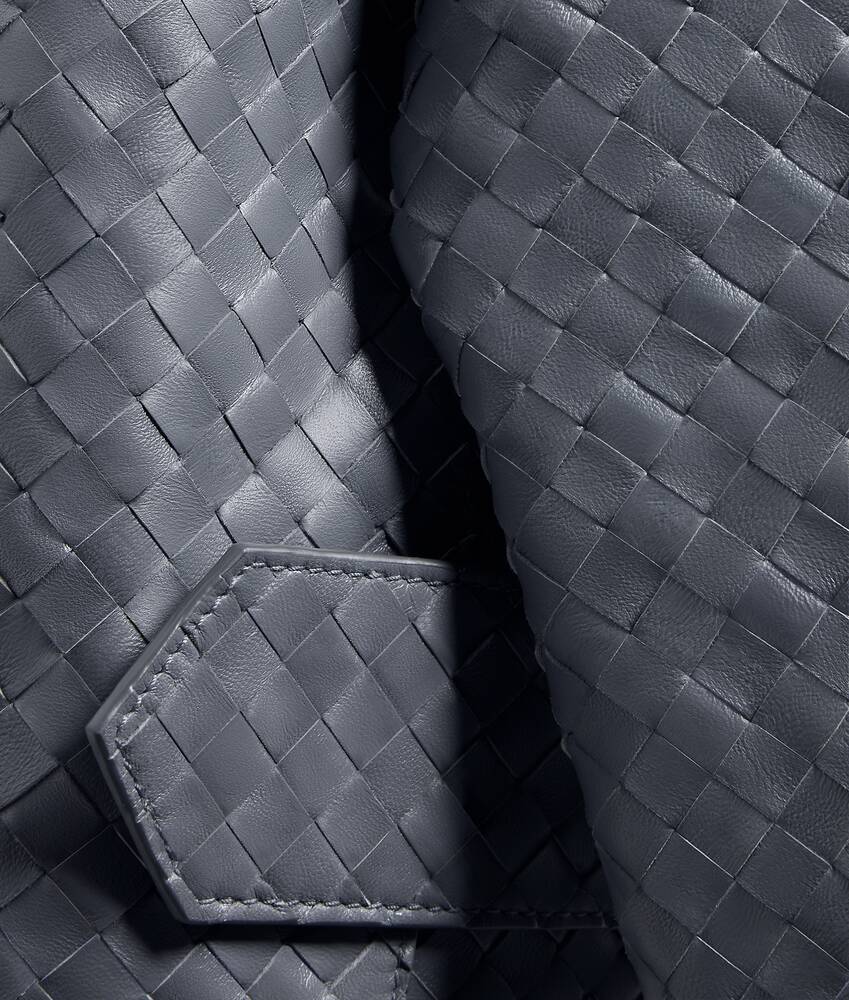 Men's Intrecciato Leather Jacket in Harbor gray Bottega Veneta Greece EN - Image 6