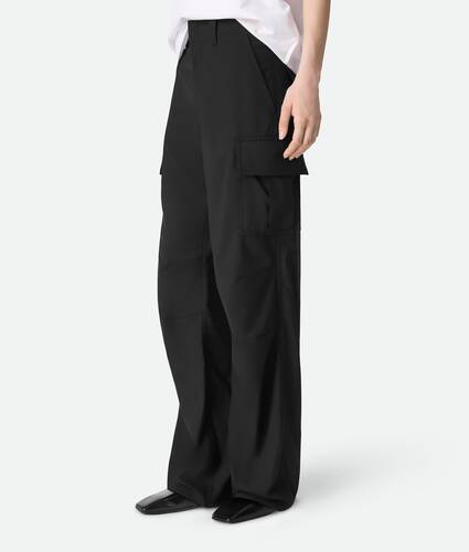 Fine Wool Cargo Pants