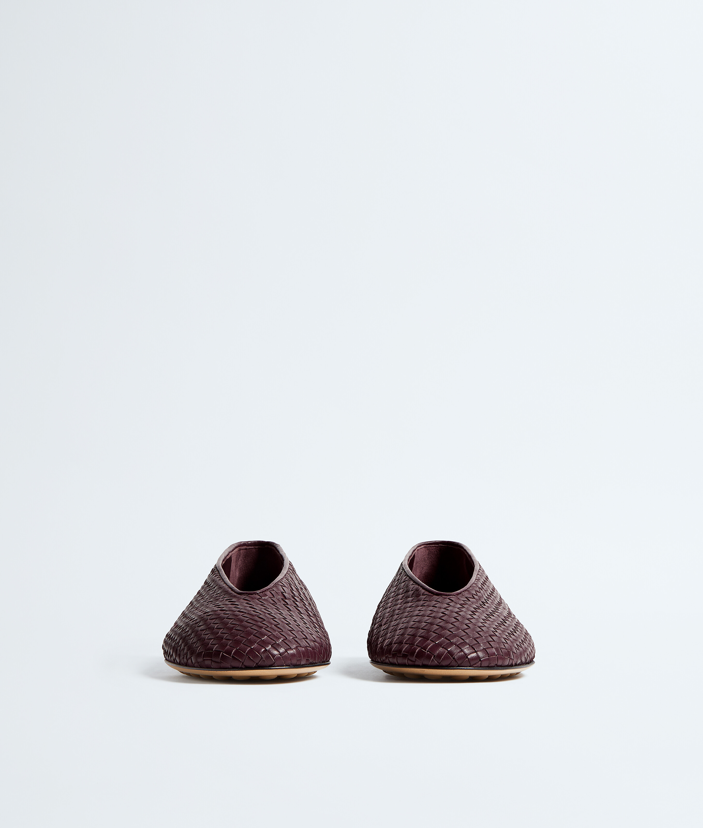 Bottega Veneta Brown Rosa Ballerina Flats In Multi