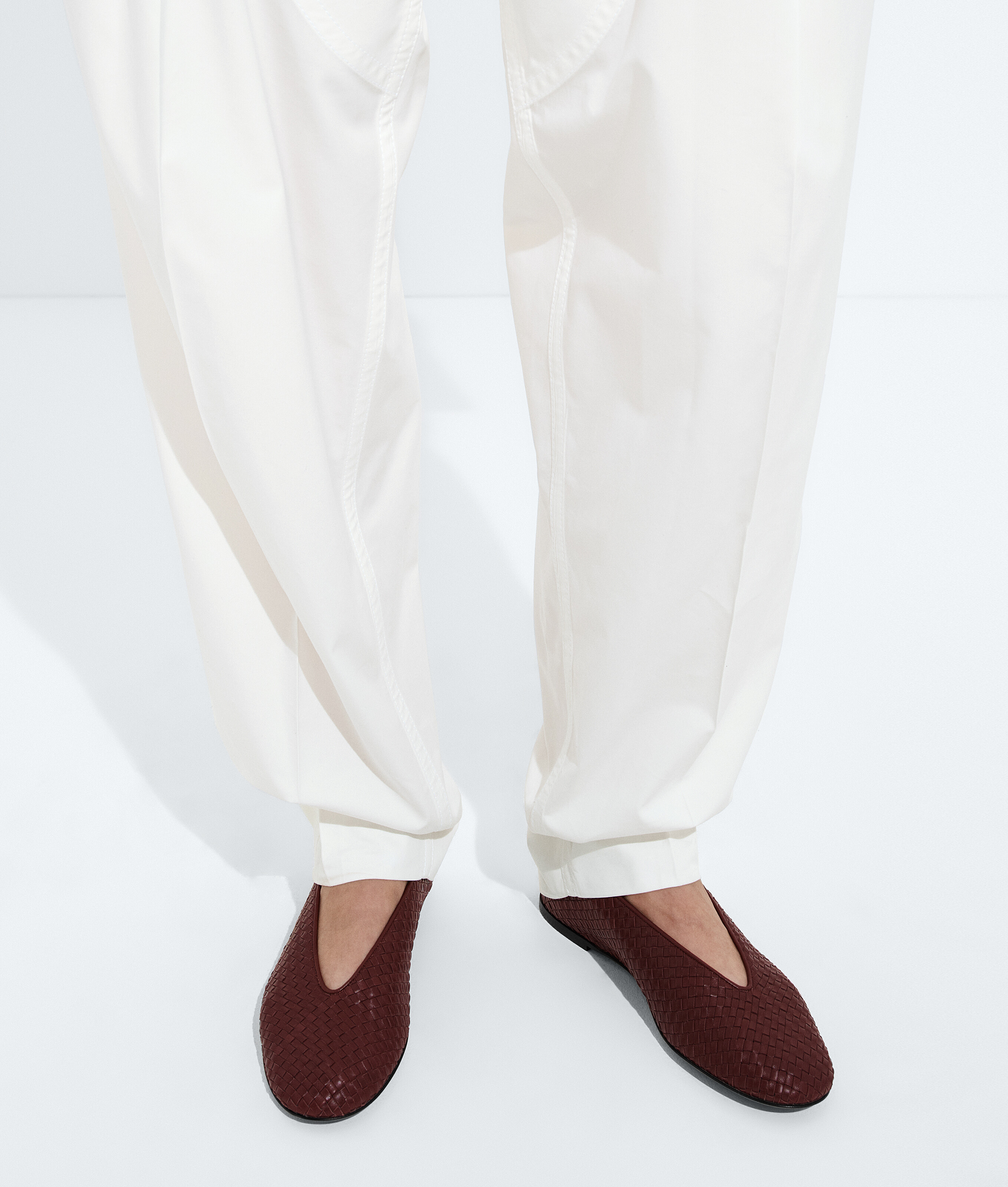 Bottega Veneta Brown Rosa Ballerina Flats In Multi