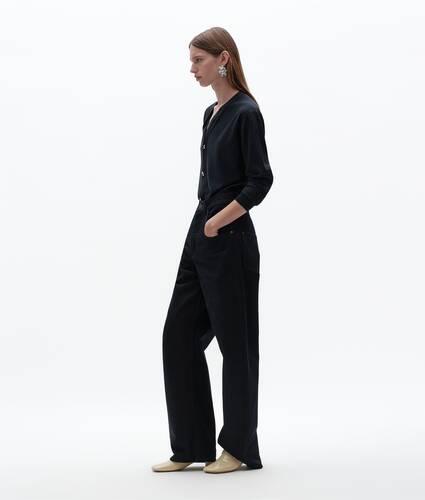 Women's Wool Underpinning Cardigan  in Midnight blue Bottega Veneta Latvia EN - Image 2