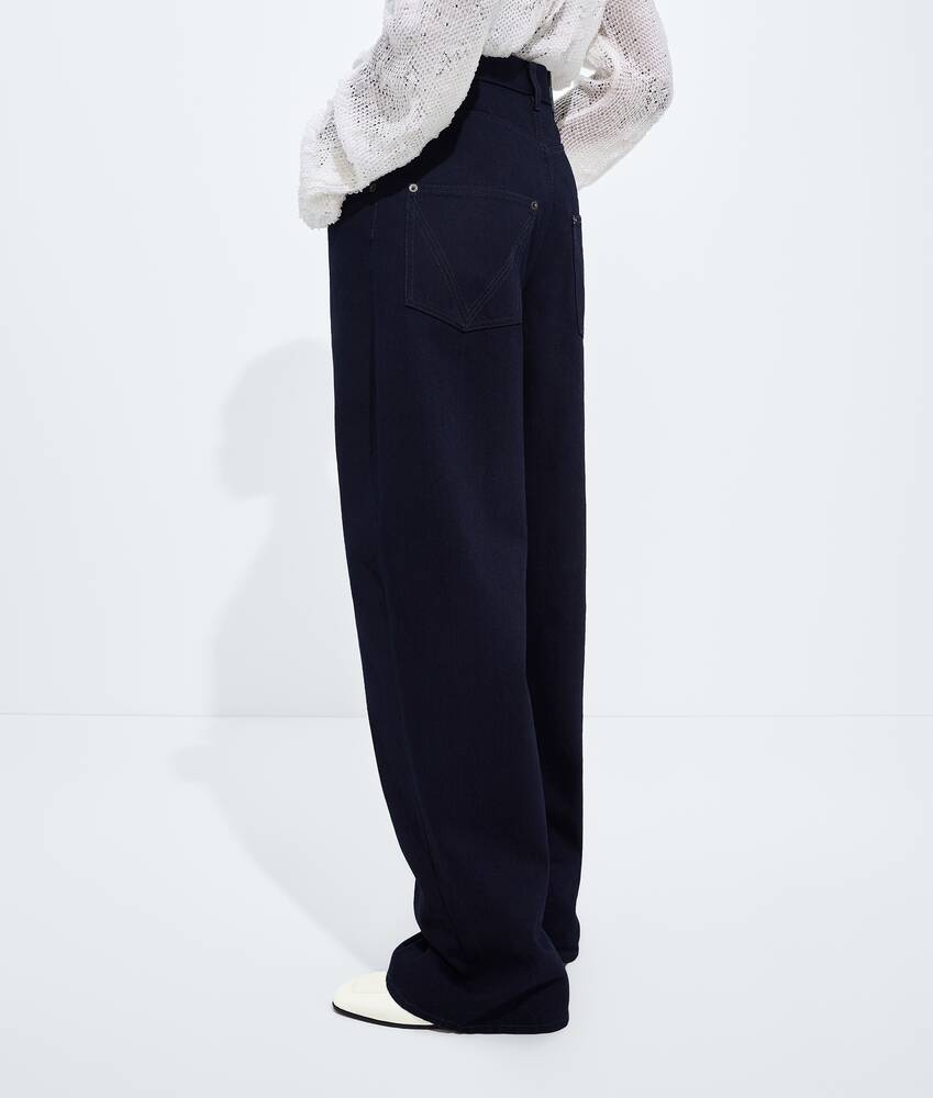 Women's Dark Indigo Wide Leg Jeans in Dark indigo Bottega Veneta United States EN - Image 2