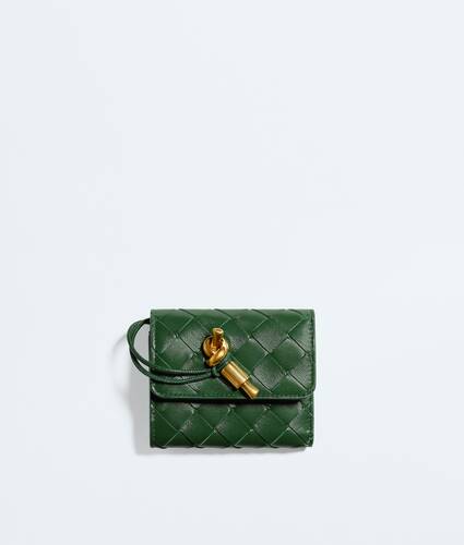 Andiamo Tri-Fold-Portemonnaie f&uuml;r Damen in Basil Bottega Veneta Deutschland DE - Image 1