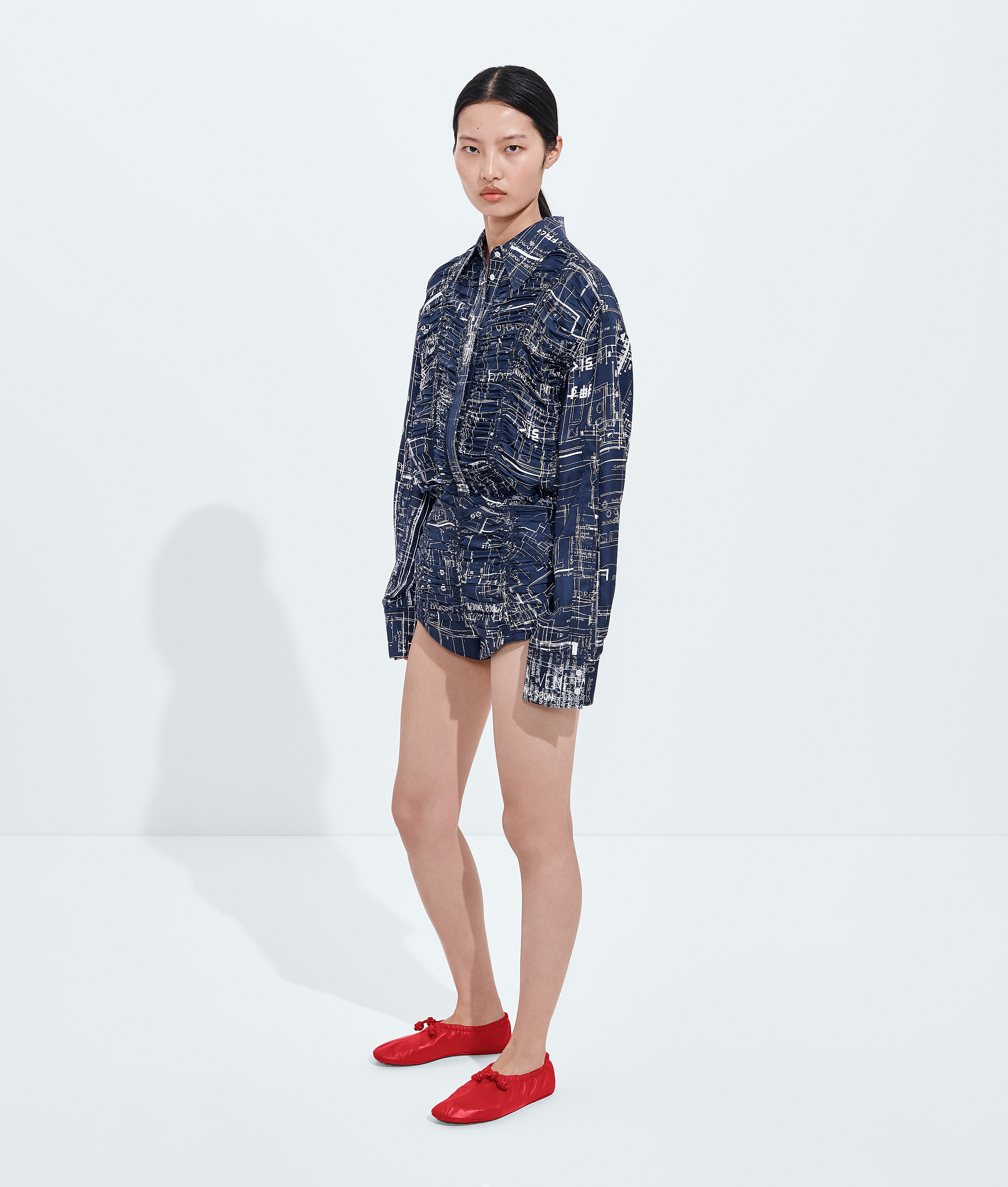 Women's Fantasmina Ballerina in Cardinal Bottega Veneta Luxembourg EN - Image 2