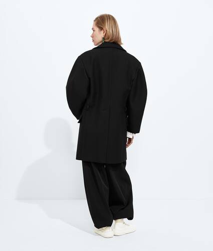 Wool and Mohair Gabardine Coat