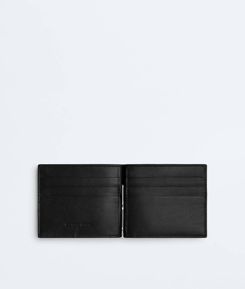 Men's Cassette Bill Clip Wallet in Black Bottega Veneta Denmark EN - Image 2
