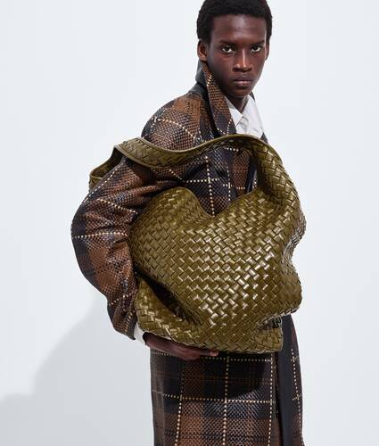 Ele's Bolsa Bucket Triangolo Grande em Olive oil Bottega Veneta Brasil PT - Image 6