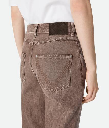 Brown Straight Jeans
