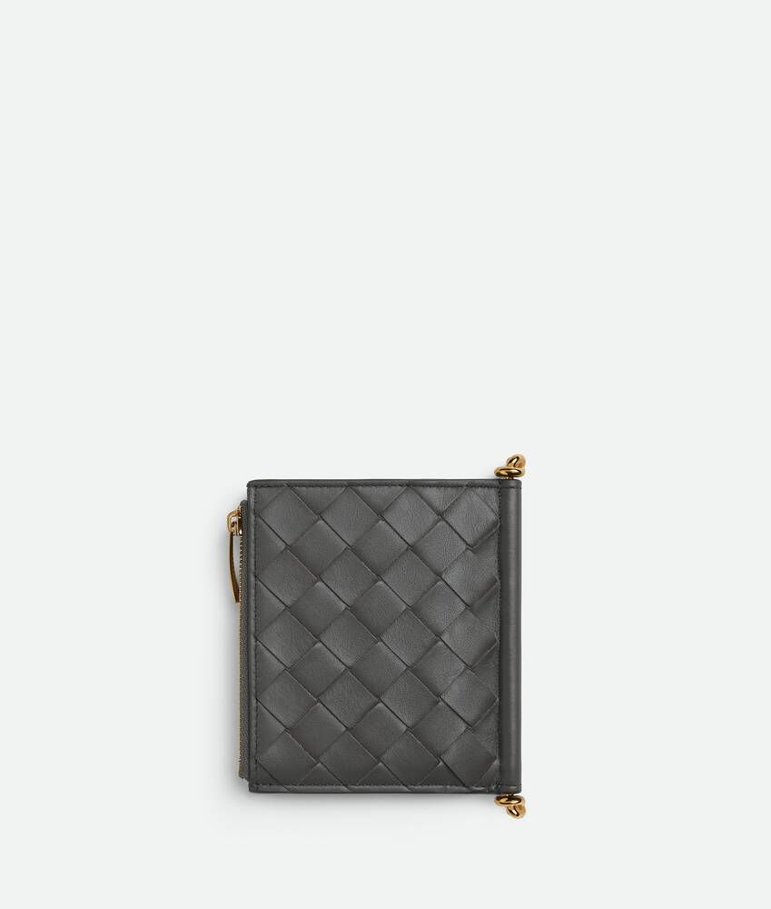 Women's Solstice Small Bi-Fold Wallet in Lapilli Bottega Veneta United Arab Emirates EN - Image 3
