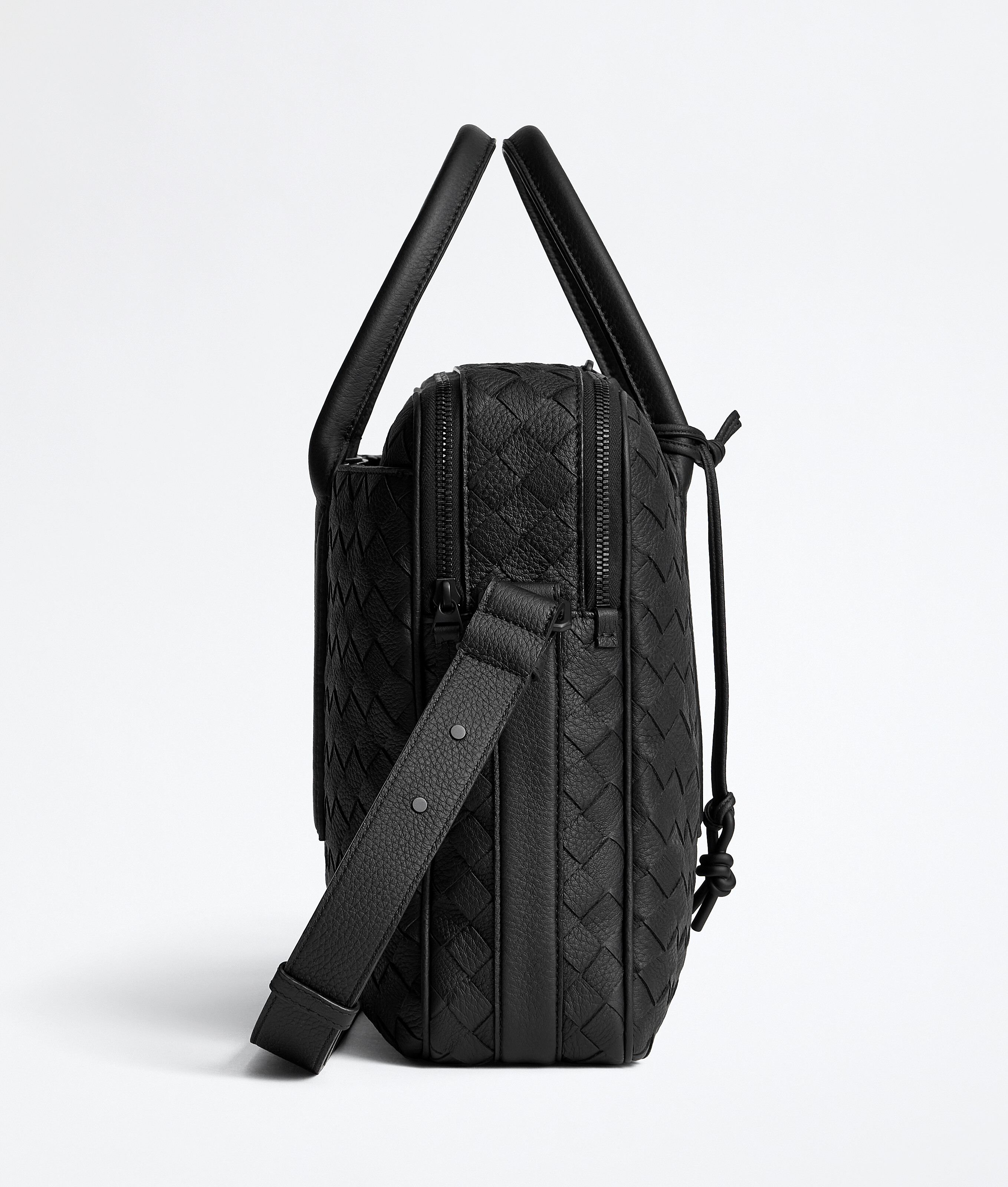 Men's Getaway Briefcase in Black Bottega Veneta Luxembourg EN - Image 3