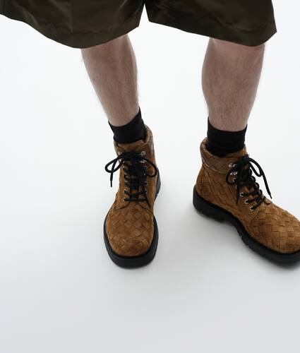Bottines &agrave; lacets Haddock pour Homme en Dark caramel Bottega Veneta Monaco FR - Image 2
