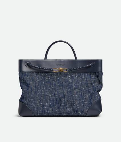 Women's Large Andiamo in Navy/white/space Bottega Veneta Belgium EN - Image 1