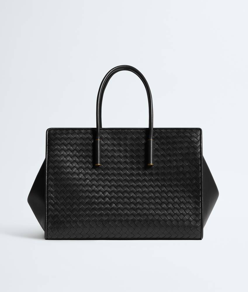 Barbara Tote in Black Brass Vibrato