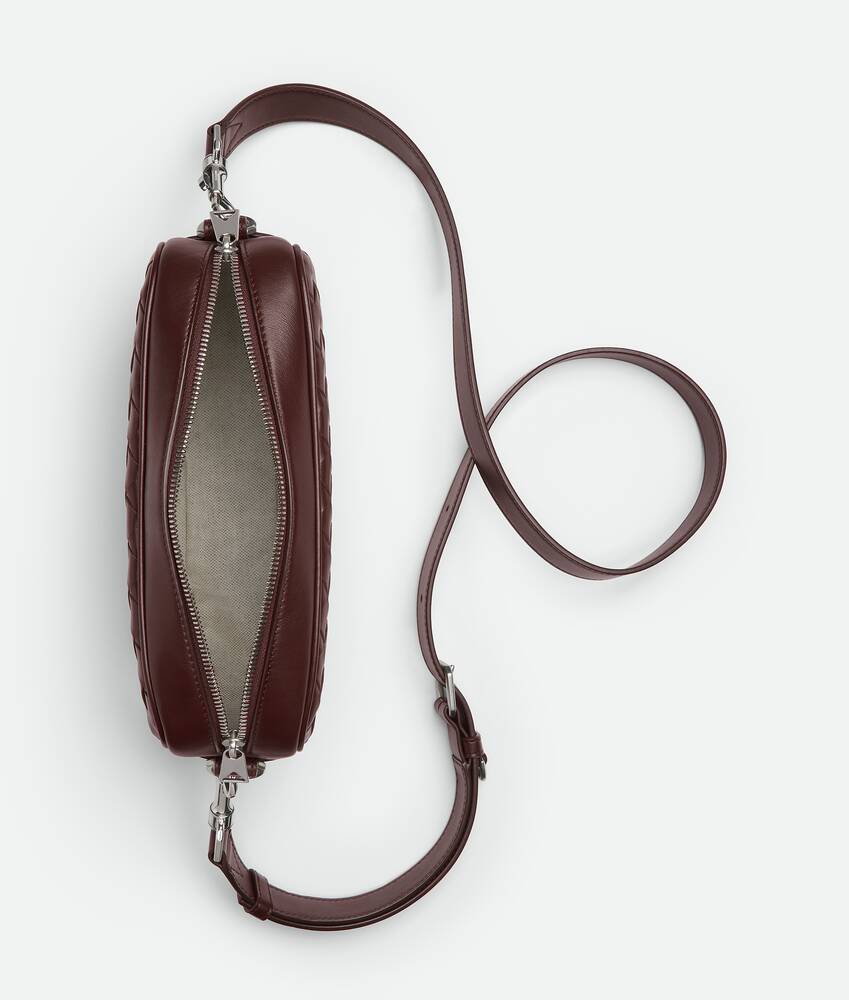 Men's Small Intrecciato Camera Bag in Madder brown Bottega Veneta United Kingdom EN - Image 3