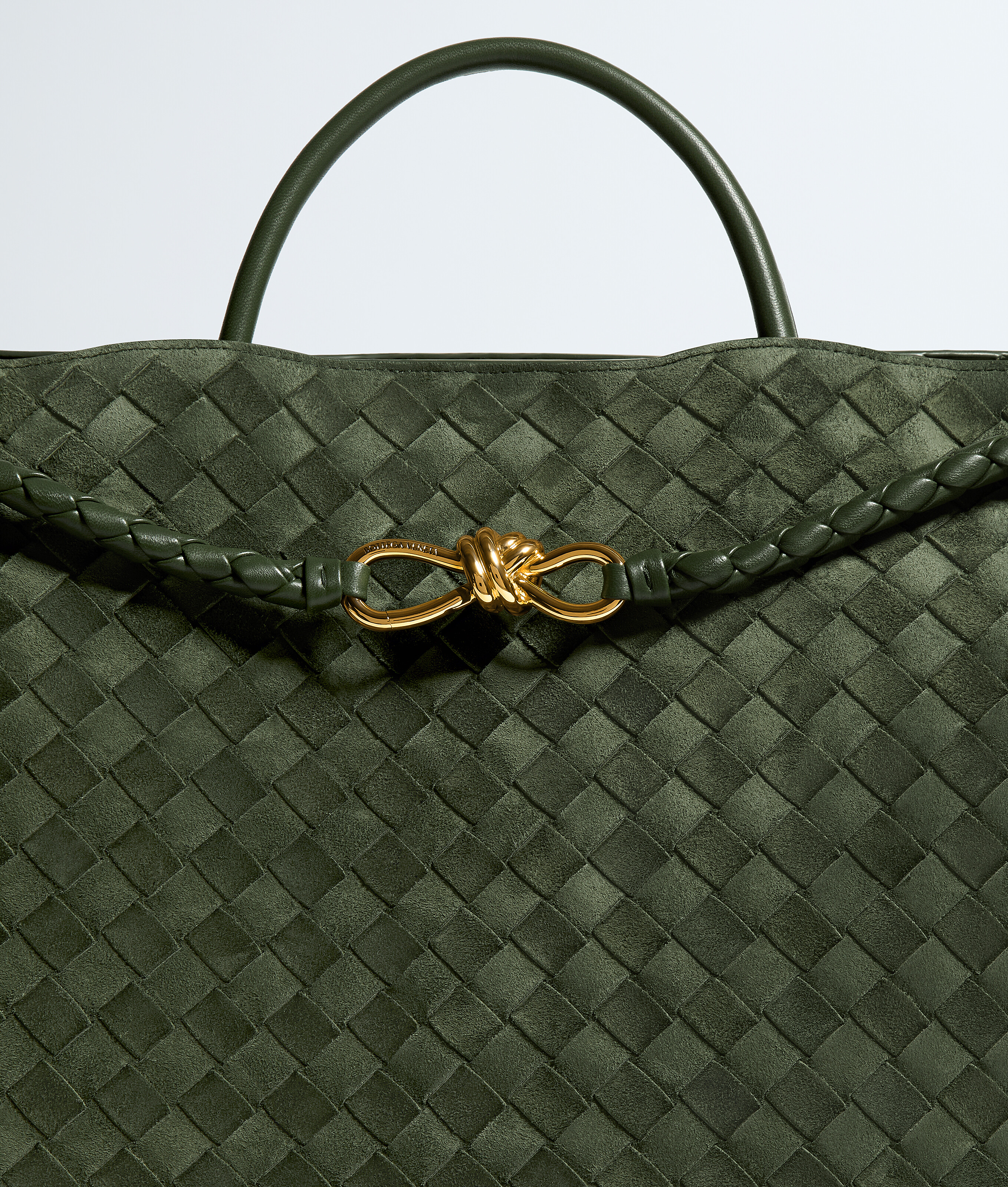 Bolso Andiamo grande para Mujer en Green tweed Bottega Veneta México ES - Image 7
