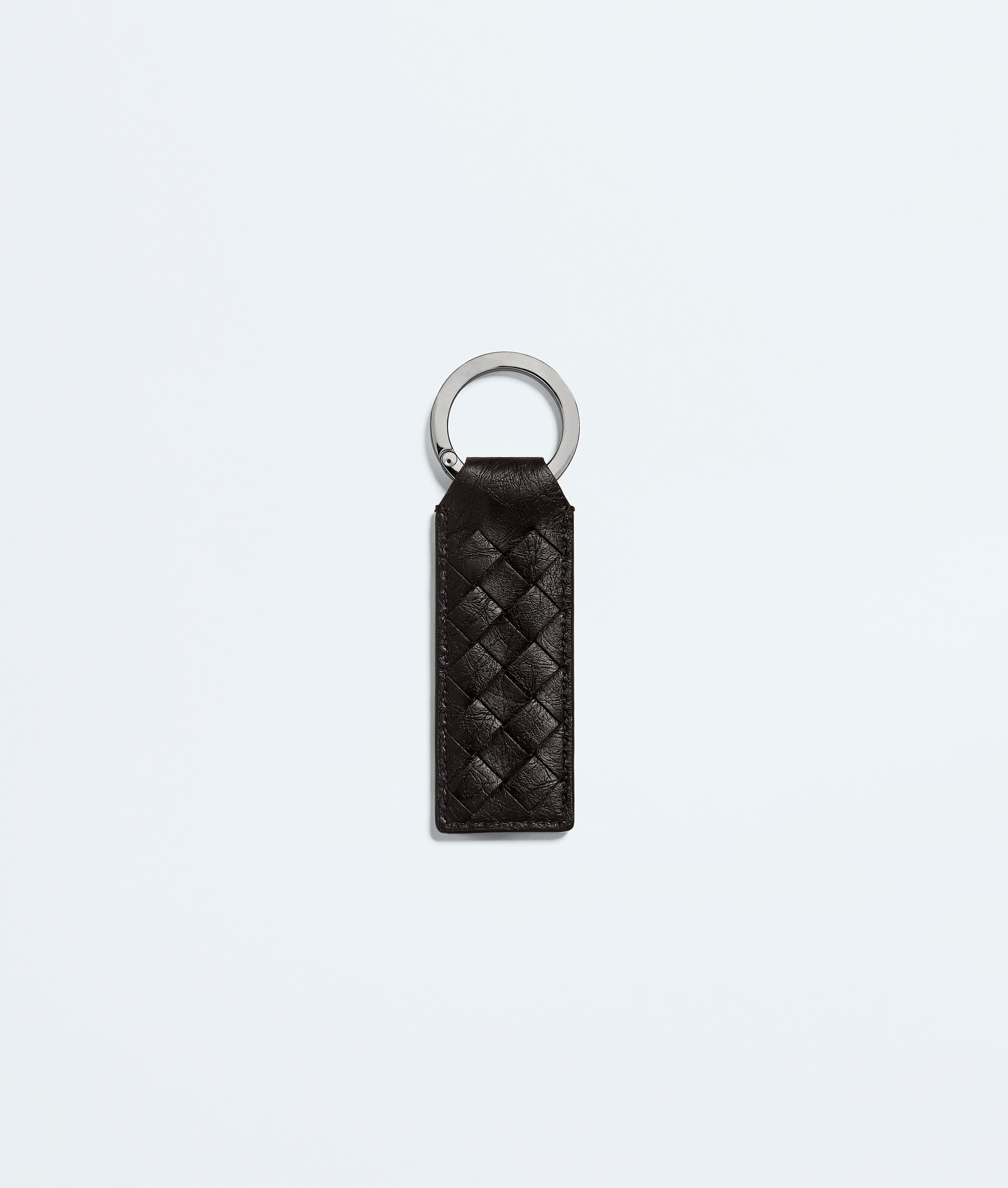 Men's Woven Mycelium Key Ring in Espresso Bottega Veneta Latvia EN - Image 2