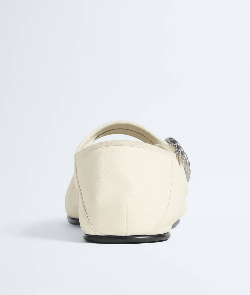 Women's Veneziana Mary-Jane Ballerina in Alabaster Bottega Veneta Cyprus EN - Image 5
