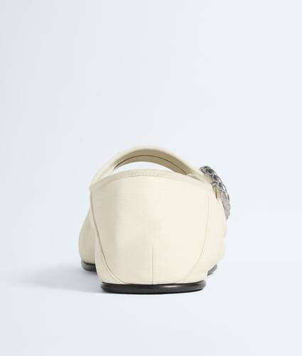 Women's Veneziana Mary-Jane Ballerina in Alabaster Bottega Veneta Cyprus EN - Image 5