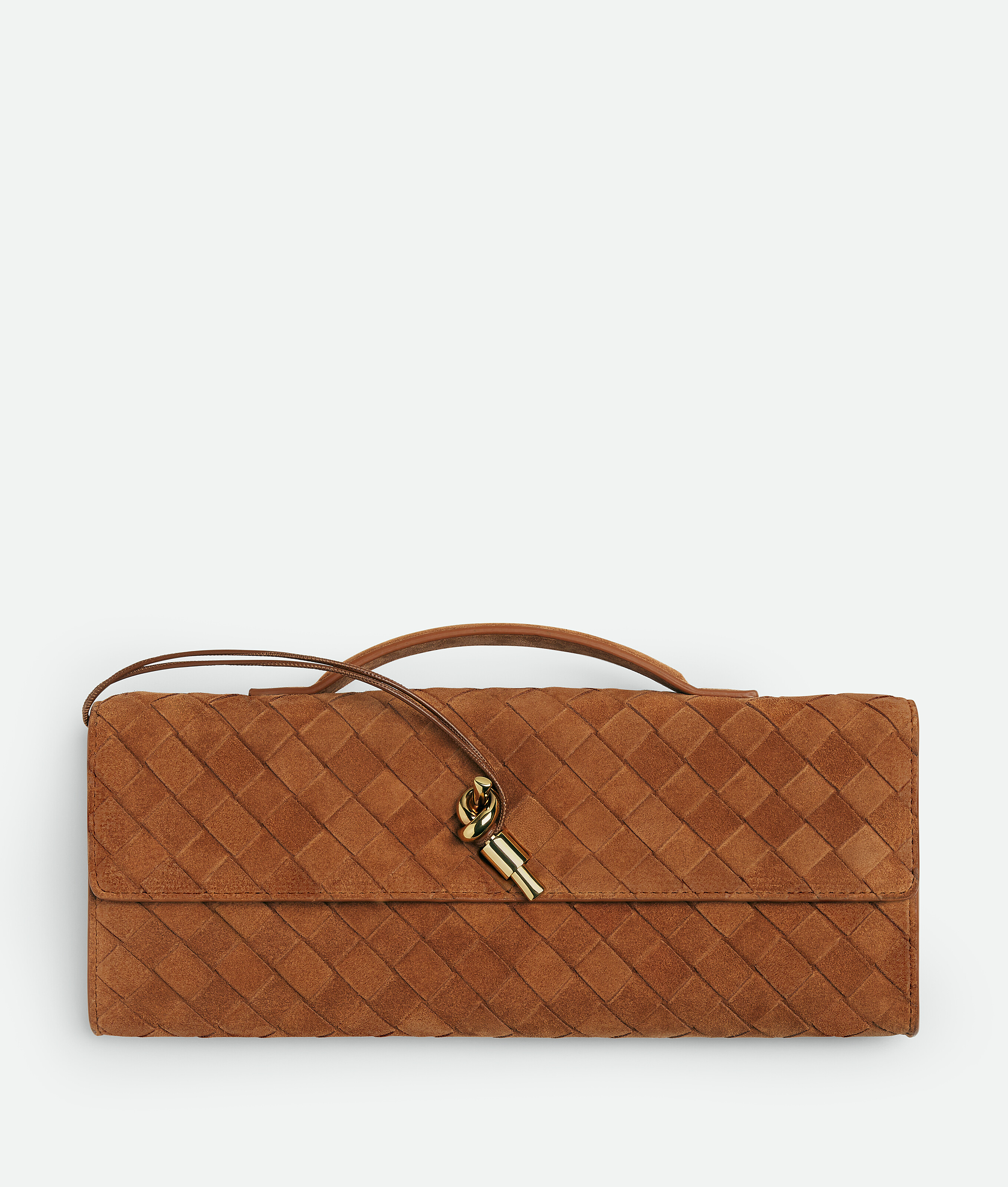 Women's Andiamo Clutch in Amber | Bottega Veneta US