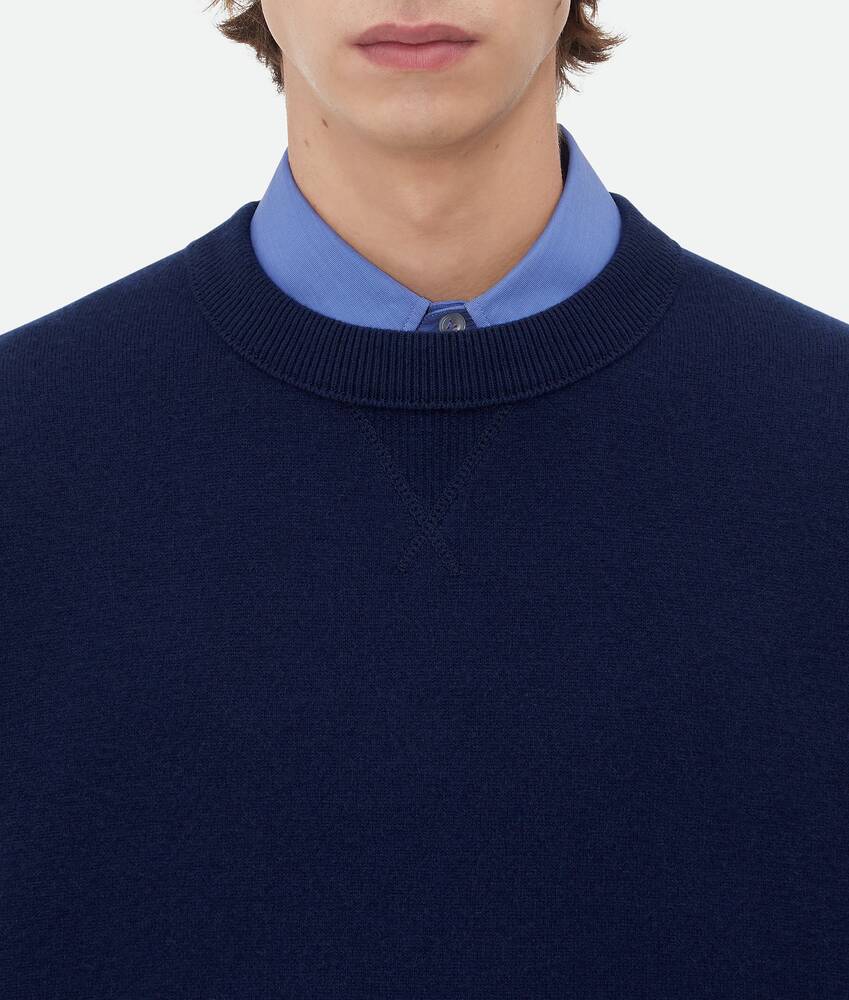 Men's Compact Cashmere Jumper in Starry night Bottega Veneta United States EN - Image 4