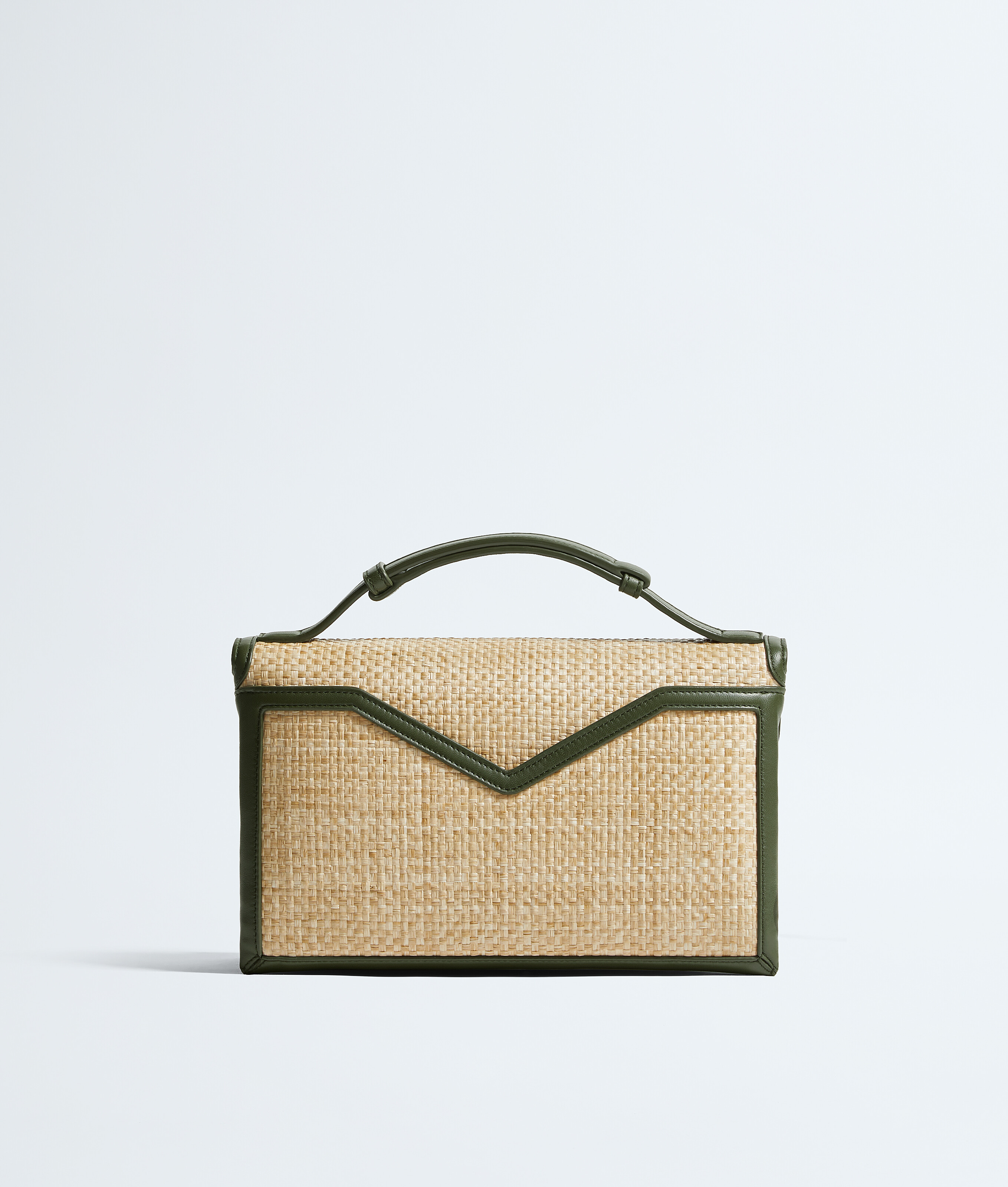 Women's Knot Lock in Natural/green tweed Bottega Veneta Luxembourg EN - Image 5