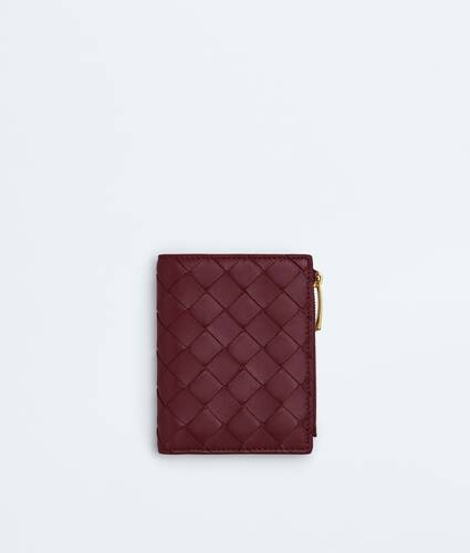 Women's Intrecciato Small Bi-Fold Wallet in Barolo Bottega Veneta Mexico EN - Image 1