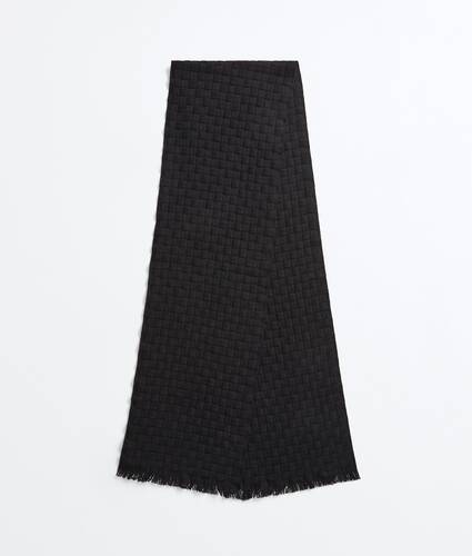 Sciarpa Intrecciato in cashmere da Uomo in Double black Bottega Veneta Italia IT - Image 1