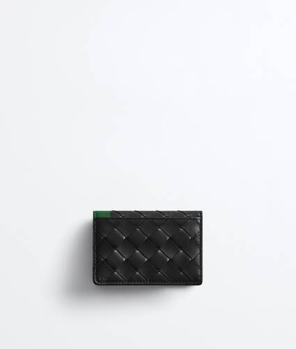 Intrecciato Visitenkartenetui f&uuml;r Herren in Black/shamrock Bottega Veneta Deutschland DE - Image 3