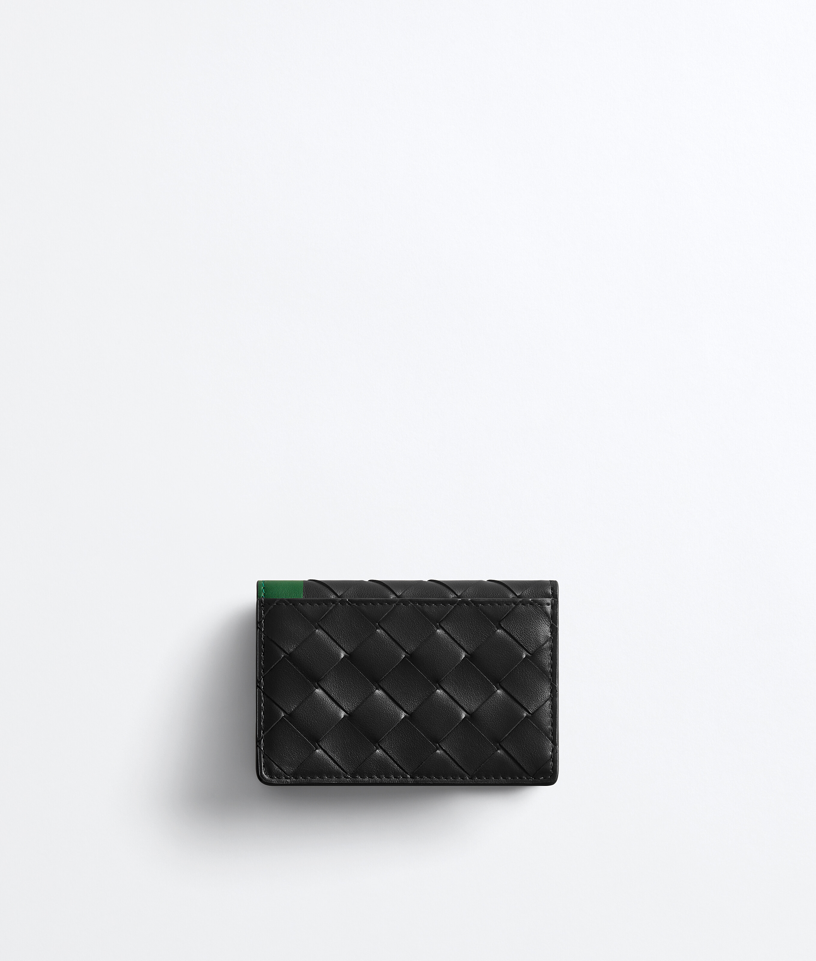 Men's Intrecciato Business Card Case in Black/shamrock Bottega Veneta Luxembourg EN - Image 3