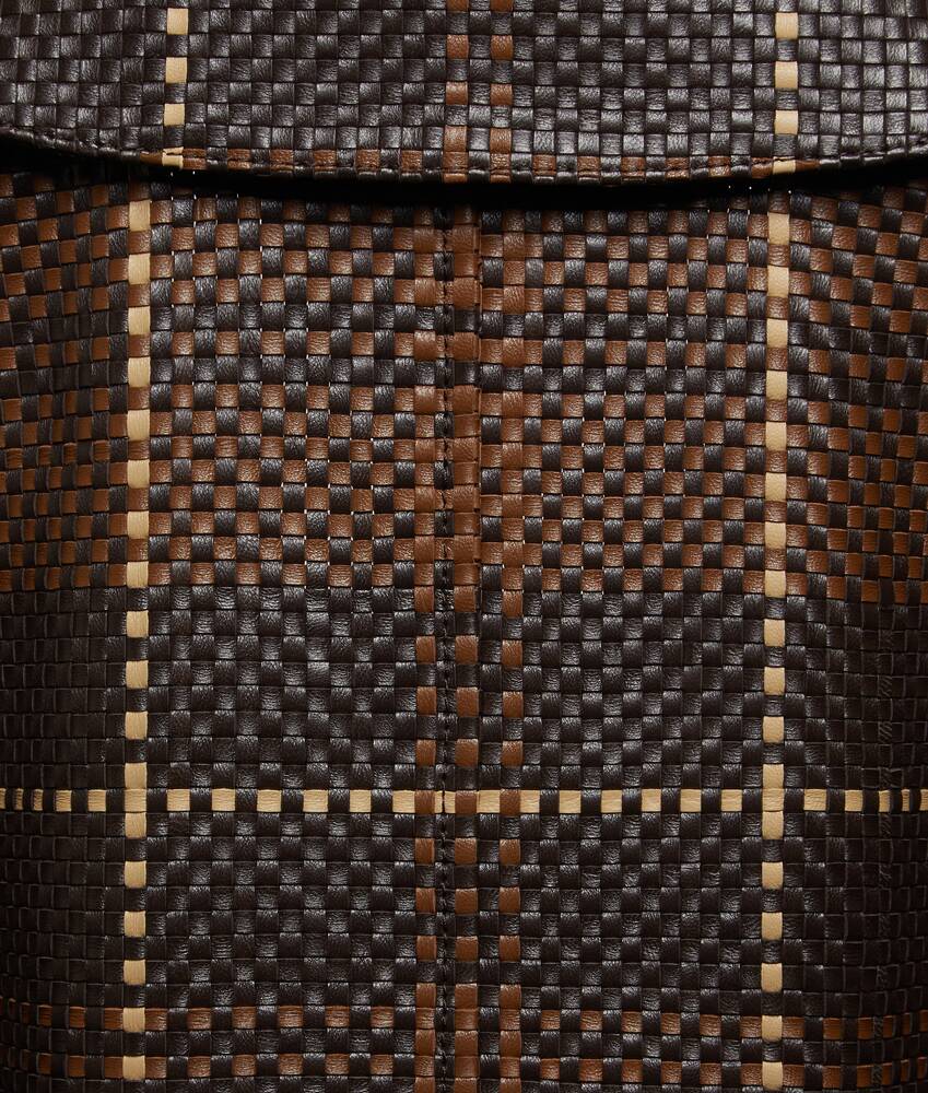 Men's Mini Intrecciato Leather Coat in Nocciola/fond/sesame Bottega Veneta Poland EN - Image 5