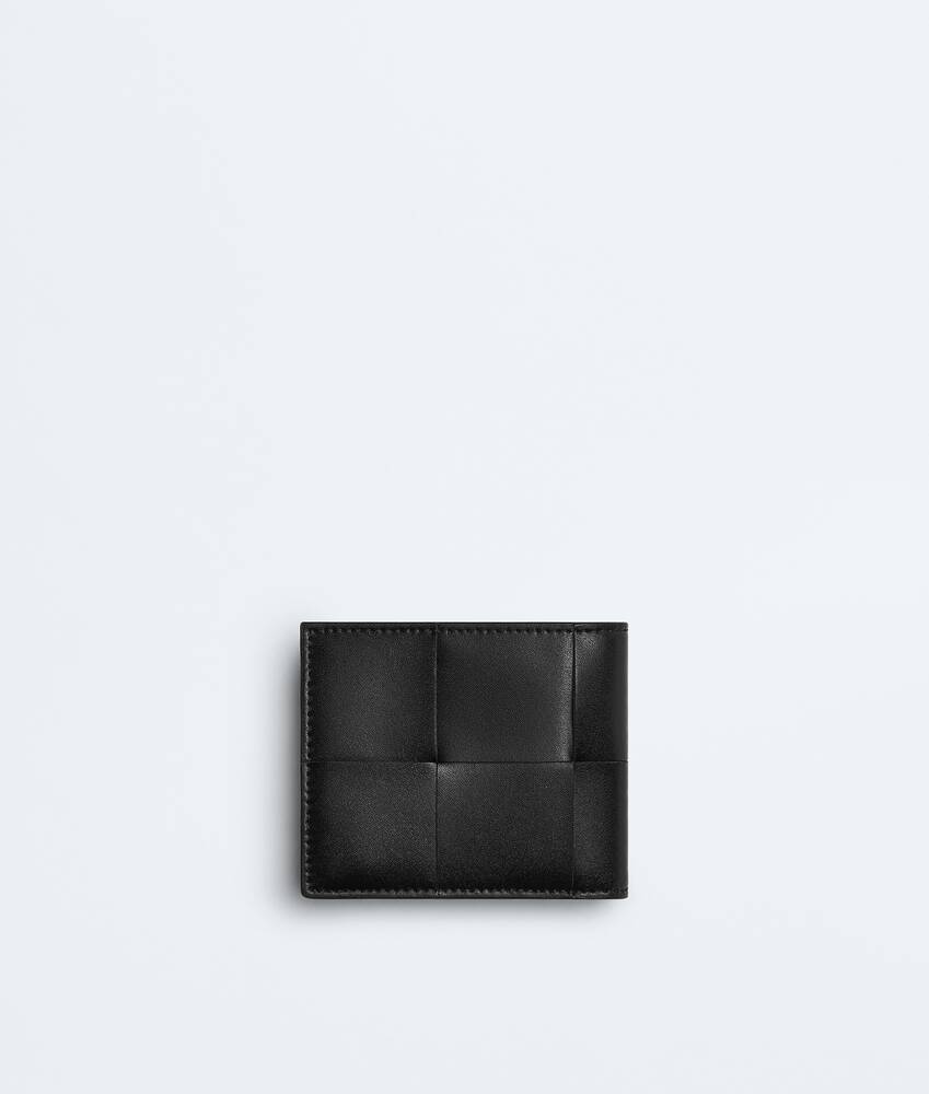Men's Cassette Bi-Fold Wallet With Coin Purse in Black/parakeet Bottega Veneta United Kingdom EN - Image 3