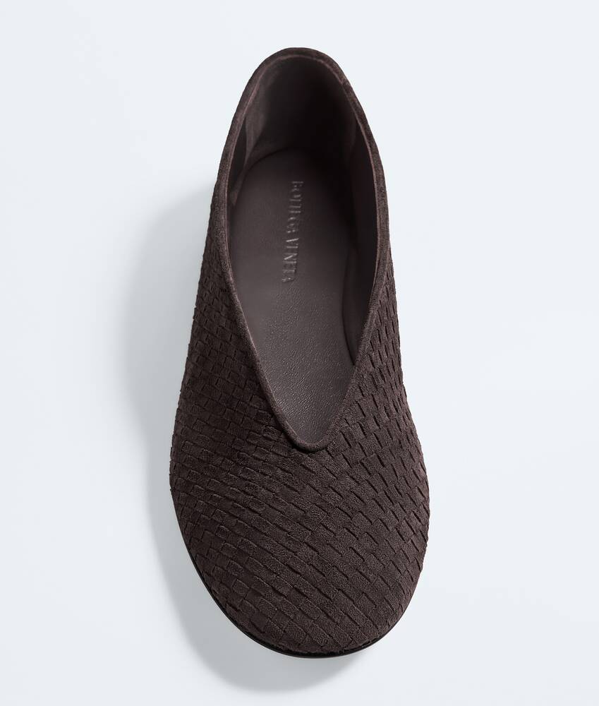 Women's Rosa Ballerina in Espresso Bottega Veneta Singapore EN - Image 4